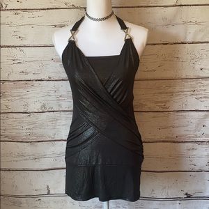 Black tube top X dress Small